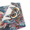 thumbnail image 6 of Qinduosi Owl Garden Flag Bohemian Ethnic Bird Wild Owls with Feather Home Flags Double-Sided Banner Welcome Yard Flag Outdoor Decor White, 6 of 6