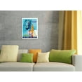 thumbnail image 4 of Enjoy Charm of Andalusia Spain - Spanish Senorita with Mantilla Veil Seville Cathedral - Iberia Air Lines - Vintage Airline Travel Poster c.1950s - 8 x 12 inch Vintage Wood Art Sign, 4 of 4