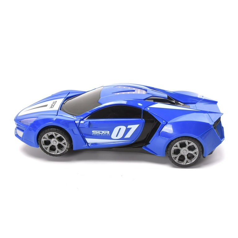Blue racing car toy outlet