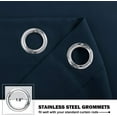 thumbnail image 3 of NICETOWN Short Blackout Curtains for Small Window, Light Blocking Thermal Insulated Curtains Privacy Grommet Window Treatment, 52"x24", Navy Blue, 2 Panels, 3 of 7