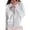 White, variant on Women's Casual Mesh Zip Up Hoodie Long Sleeve Sunscreen Jacket for Summer Outdoor White M