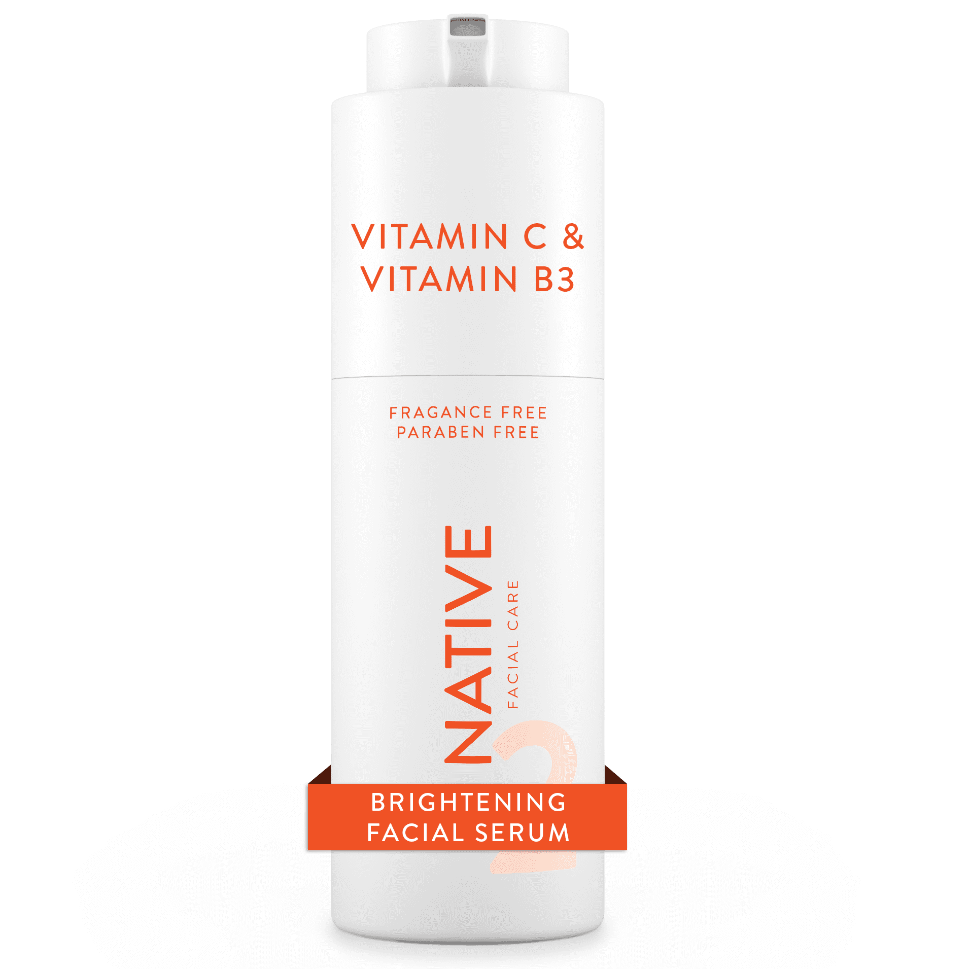 Native Brightening Facial Serum, with Vitamin C , Fragrance Free, 1 oz