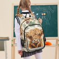 thumbnail image 7 of FORMRS Unisex School Backpack 17" Student Travel Bag with Laptop Compartment, Floral Cow, 7 of 7