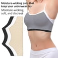 thumbnail image 6 of Bra Liners For Sweat Underboob Sweat Absorber Under Breast Sweat Pads Cotton Breast Pads Reusable Breathable Anti Sweat Bra Liners For Women Daily Wear Comfort Pads, 6 of 9