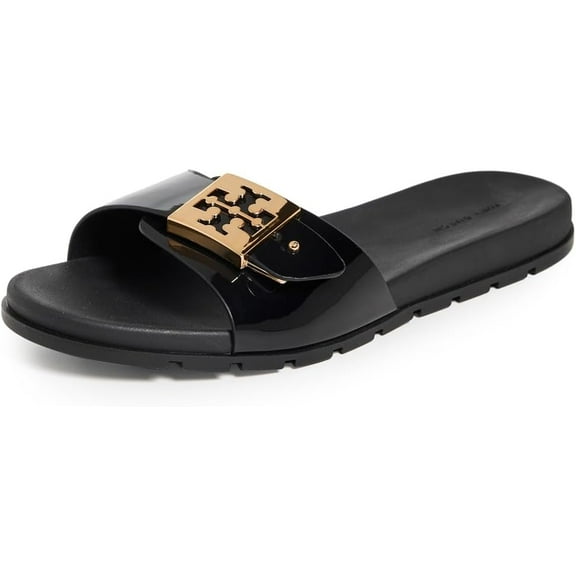 Tory Burch Women's Buckle Slides, Perfect Black Shoes