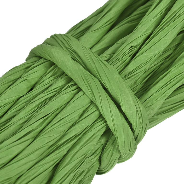 Raffia Paper Craft Rope Packing Rope 16.4 Yards Twisted Paper Light Green