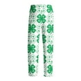 thumbnail image 4 of Fabrcox St. Patrick's Day Men's Pajama Bottoms Slim Fit Elastic Waist Drawstring Green Shamrocks Print Mens Pajamas Bottoms Casual Soft Wide Leg Sleepwear Pants, 4 of 6