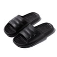 thumbnail image 2 of HNMKIU Mens Slippers Fashionable All Season Indoor Outdoor Flat Comfortable Soft Bottom Light Weight Design Mens Sandals Black,8.5, 2 of 3