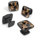 thumbnail image 2 of 4 Pcs Cabinet Handle Drawer Pulls Giraffe Knobs with Screws Square Furniture Office Cabinet Knob Decoration, 2 of 7