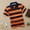 Orange, variant on Lujianch Boys Shirts for Toddler Short Sleeve Stripe Plain Size 6-7 Years