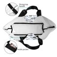 thumbnail image 4 of Balery Cow With Fresh Milk Bolsa Tote Estilo Estético con Cremalleras, Bolsa de Hombro, Bolsa de Compras Grande y Plegable, 4 of 8