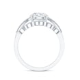 thumbnail image 2 of Rosec Jewels Lab Created Diamond Engagement Ring Set with Wedding Band (8 mm, 2 Ct, EF-VS Grade), 14K White Gold, US 3.00, 2 of 8