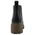 thumbnail image 4 of SNJ New Women Lug Sole Mid Heel Chelsea Fashion Ankle Bootie w/Double Elastic Gore, 4 of 5