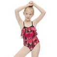 thumbnail image 5 of Hazbin Hotel Poster Children's Swimsuit Adjustable Off Shoulder Ruffle Swimwear One-piece Girls Kids Beach Bathing Suits 6-12 Years, 5 of 7