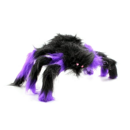 30CM Scary Bendable Realistic Fake Hairy Spider Plush Toys Halloween Party Decoration Prop Display, Random Color