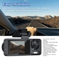 thumbnail image 4 of yeacher Triple-Lens Car Dash Cam with 1080P HD Night Vision, Front/Interior/Rear Recording, No WiFi, Multi-Language Support, 128GB Max Memory (Card Not Included), 4 of 7