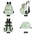 thumbnail image 4 of FORMRS Mini Backpack Purse for Women Quilted Travel Daypack Casual Shoulder Bag, Green Floral, 4 of 7