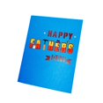 thumbnail image 3 of Tarjeta emergente 3d para el día del padre, tarjetas de felicitación artísticas, bendición, gracias por el regalo del Festival de cumpleaños del padre, el hijo y el marido, 3 of 5