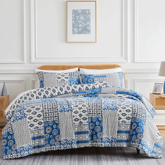Global Patchwork Reversible Duvet Cover Set
