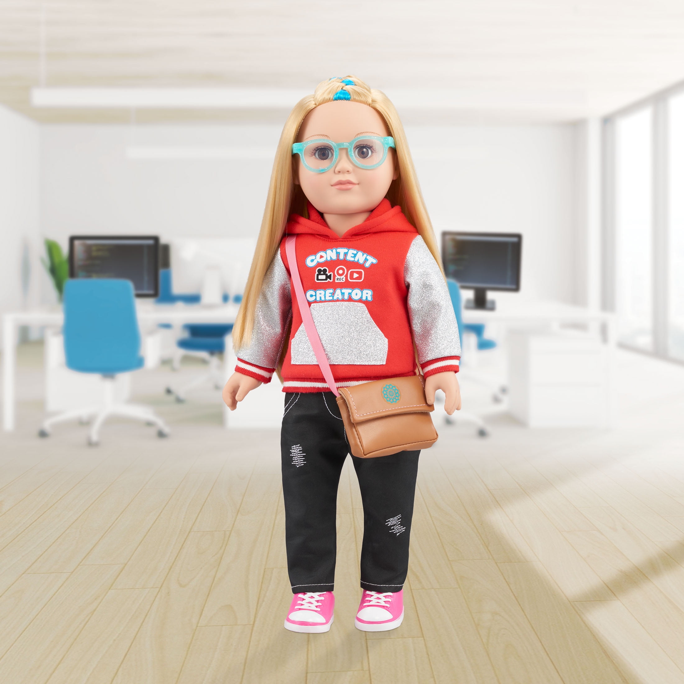 My Life As Pink Sneakers and Blue Sunglasses Accessories Bundle