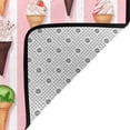 thumbnail image 4 of Area Rugs For Living Room Decor - Summer Ice Cream Pink Soft Anti Slip Throw Washable Rugs 5x7 For Bedroom, Indoor Carpet For Bedroom Living Room 80x58In, 4 of 7
