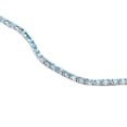 thumbnail image 4 of Natural Swiss Blue Topaz Bracelet 4x6 mm Oval 925 Sterling Silver Blue Topaz Tennis Bracelet Unisex Adults by Juhi Jewels, 4 of 5