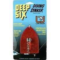 Luhr Jensen Deep Six Diving Sinker/Planer with Adjustable Trip 4" 3 1/2oz Pink Crystal