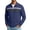 Navy, variant on Men Casual Cardigan Sweaters Full Zipper Closure Long Sleeve Waffle Jackets