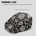 thumbnail image 4 of FUIALDOLG Lightweight Beret Hat, Silver Floral Lace Pattern Polyester Soft Adjustable Men Newsboy Hat for Walking Fishing Driving, 4 of 4