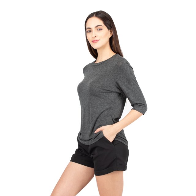 Playera manga 3/4 AMAD Casual para mujer Talla L