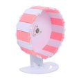 thumbnail image 1 of Rueda de ejercicio silenciosa para hámster de 7,09 pulgadas con disco para correr, para cobayas y animales pequeños. Rosa, 1 of 9
