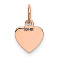 thumbnail image 3 of 14 Karat Rose Gold Heart Disc Charm, 3 of 3