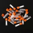 thumbnail image 2 of Nvzi 25pcs 2ml Lab Plastic Frost Test Tubes Vial Seal Cap, Graduated Marks Centrifuge Tubes Skirted Conical Bottom for Laboratory School Educational - Orange, 2 of 5