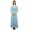 Dusty Blue, variant on Bimba Women's Summer Wear Cold Shoulder Maxi Dress Beach Wear Holiday Dresses