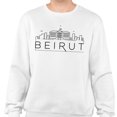 thumbnail image 2 of Skyline Beirut Lebanon Sweatshirt Unisex Small White, 2 of 5