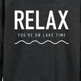 thumbnail image 3 of Instant Message - Relax Lake Time - Women's Lightweight French Terry Long Sleeve Shirt, 3 of 6