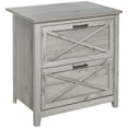 thumbnail image 1 of HOMCOM Armoire de Classement Rétro avec 2 Tiroirs, Armoire avec Barres de Suspension pour Documents Format Lettre et Légal, Gris, 1 of 10