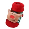 thumbnail image 1 of WUANDIXFA Chaussettes d'Hiver pour Garçons, Chaussettes Chaudes pour Enfants Rouges de Noël, Nouvelles Chaussettes Épaissies Chaudes, Chaussettes pour Bébé d'Automne et d'Hiver, Chaussettes pour Bébé, Chaussettes pour Bébé Brunes, 0-1 An, 1 of 6