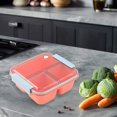 thumbnail image 4 of EDHITNR Clearance Student Lunch Box Microwaveable Worker Sealed Portable Fresh Compartment Lunch Box Black and Friday Deals, 4 of 6
