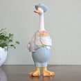 thumbnail image 3 of Uxgjfwu Garden Goose Statue 12.6" Outdoor Decor - Resin Lawn Animal Figure for Yard Patio Farmhouse, Weatherproof Decoration, 3 of 4