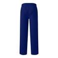 thumbnail image 6 of zaveiop Womens Wide Leg Sweatpants Casual High Waist Baggy Sweatpants Boyfriend Fleece Jogger Pants with Pockets Trousers (Z-Blue, S), 6 of 7