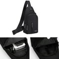 thumbnail image 3 of Arcticice Sling Bag with 3 Zipper Pockets Earphone Hole USB Charging Port Crossbody Bag for Traveling Sports Hiking Camping, 3 of 6