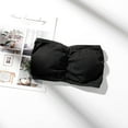 thumbnail image 2 of Odeerbi Tube Tops for Women 2025 Strapless Bras Solid Erogenous Back Cross Camisole Bottoming Underwear Wrapped Chest Black, 2 of 3