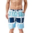 thumbnail image 1 of Newport Blue - Pantalones cortos para hombre con parte inferior de Hollywood Squares, azul, grande 4X, 1 of 1