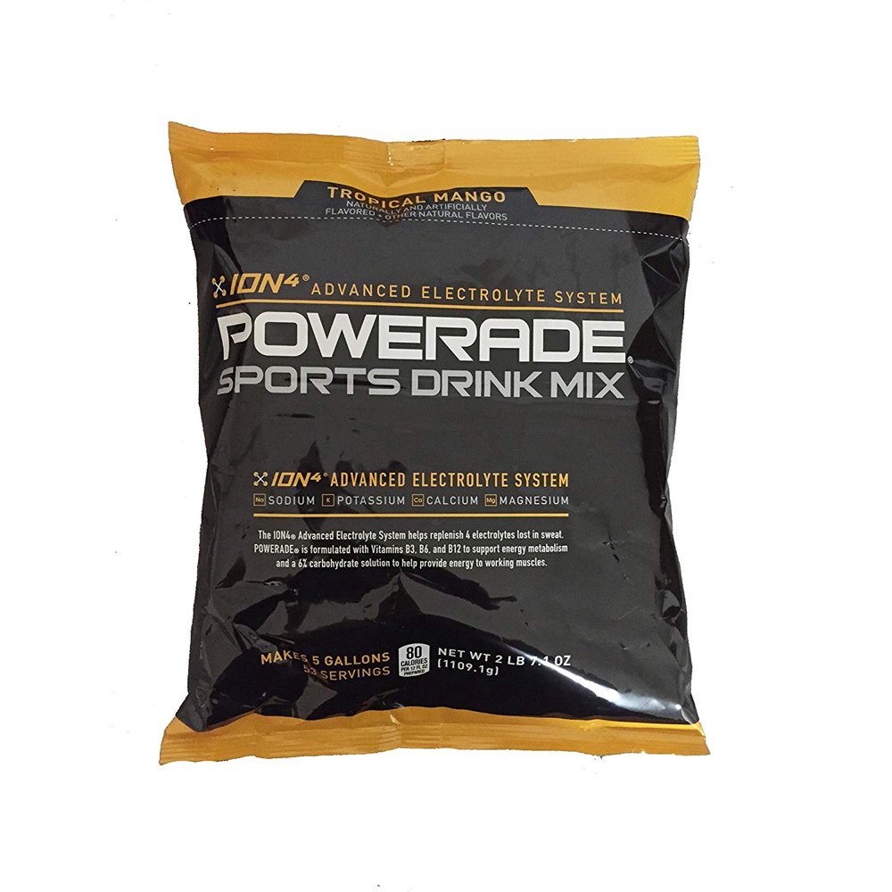 Powerade Tropical Mango Powder Drink Mix, 5 Gallon Bag