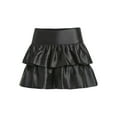 thumbnail image 6 of Scoop Women's and Women's Plus Tiered Ruffle Mini Skirt, Sizes XS-4X, 6 of 6