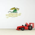 thumbnail image 1 of Wise Man Cute Dragon Life Quote Cartoon Quotes Decors Wall Sticker Art Design Decal for Girls Boys Kids Room Bedroom Nursery Kindergarten Home Decor Stickers Wall Art Vinyl Decoration (20x40 inch), 1 of 2