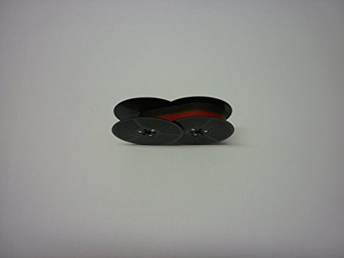 Solid Black + 1 Sears 268.52100 Typewriter Ribbon 2 Pack - Black and Red 1