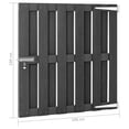 thumbnail image 4 of vidaXL Garden Gate WPC 100x100 cm Grey, 4 of 4