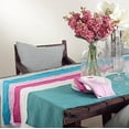 thumbnail image 2 of Fennco Styles Graciella Fringed Stone Washed Design Table Runner - 16"x72" - 9 Colors (Blue-Grey), 2 of 2